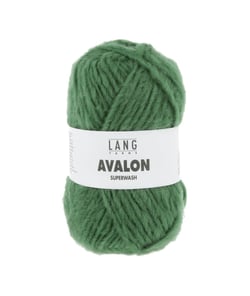 Pelote de laine AVALON – Lang Yarns - Laine mérinos extrafine Superwash - Douceur mystique & tenue structurée 0017 Vert