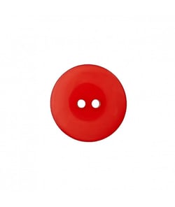 Carte de 3 boutons Polyester brillant 2 trous 20mm - Prym Rouge
