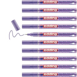 Lot de 10 marqueurs peinture brillante - EDDING - Violet métallisé - Pointe 0,8 mm