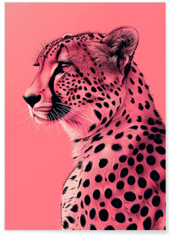 Affiche Guépard Pop Art | A3 : 29,7x42cm