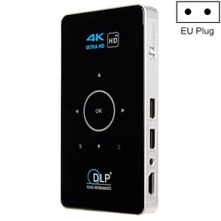 Mini Vidéoprojecteur Portable Full HD 1080P Android 5.1 DLP 2000 Lumens Noir YONIS