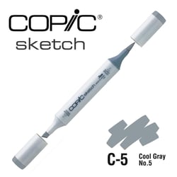 Copic - Marqueur à l'alcool Copic Sketch C5 Cool Gray No.5