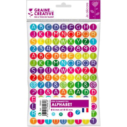Graine Créative - Gommettes Alphabet x 594