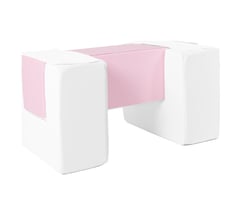 3 blocs en mousse blanc rose pastel - Velinda