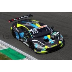 Voiture Miniature - SPARK - LAMBORGHINI Huracan GT3 Evo - Échelle 1/43 - DTM 2021 - Noir/Jaune/Bleu