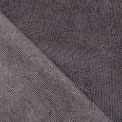 Tissu Micro Éponge Bambou Gris foncé