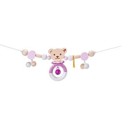 Chaîne pour poussette Ours Steiff rose - Selecta