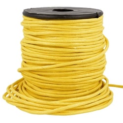Bobine 35m cordelière aspect cuir 2mm jaune