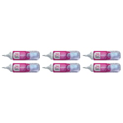 Lot de 6 Mini Correcteur Liquide PENTEL - 4,2 ml - Rose