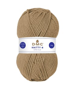 Fil à tricoter Knitty 6 - 100GR - DMC Just Knitting Marron (927)