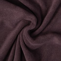 Tissu Jersey Velours Eponge Lua uni Marron foncé