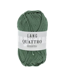 Fil à tricoter 100% coton QUATTRO - Lang Yarns 318 Vert