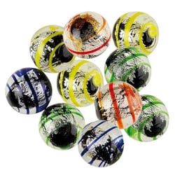 Filet de 10 calots 25 mm oeil de dragon - série collector - jeu de recreation, adresse - KIMPLAY