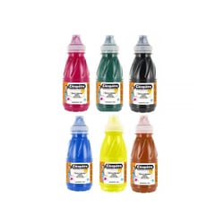 Lot de 6 flacons encre à dessiner - 250 ml - assortiment - Cléopâtre