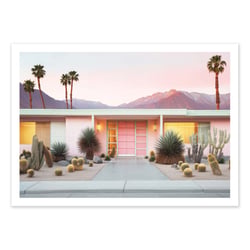 Affiche 50 x 70 cm -  Retro Palm Springs - Philippe Hugonnard