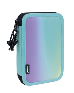 Plumier à 2 compartiments avec contenu Sunset, turquoise