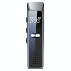 Dictaphone Portable Écran OLED 8GB Enregistrement Continu 30 Heures Argent YONIS