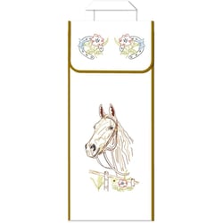 LUC - Sac à pain en coton écru Cheval