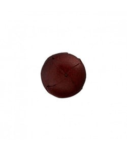 Carte de 3 boutons cuir manteau à queue Marron foncé 15mm - Union Knopf Marron