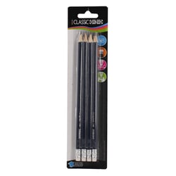 Lot De 4 Crayons Hb Graphite + Gomme - Ulmann