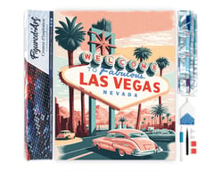 Diamond Painting Broderie Diamant Figured’Art 40x50cm toile entière roulée avec diamants carrés - Affiche Poster Las Vegas