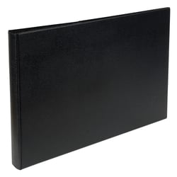 Classeur rembordé PVC dos rond 4 anneaux 30mm - A3 horizontal - Noir - Exacompta