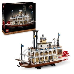 Jeu de construction - LEGO - 21356 - Bateau à vapeur du Mississippi - 4090 pièces - Pour adulte