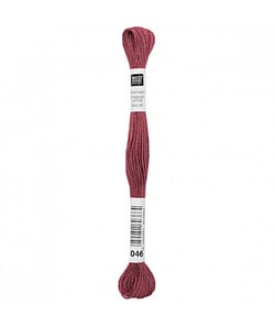 Fil à broder mouliné Uni - Rico Design 046 Rose