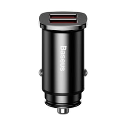 Baseus Chargeur Voiture Allume-cigare USB 30W Charge Rapide 3.0 Noir