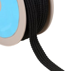 Galon quatre cordons 15mm noir au mètre