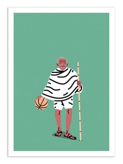 Affiche 50 x 70 cm -  Ballin Gandhi - Elad Shagrir