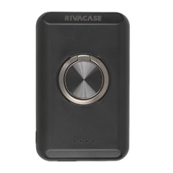 Rivacase Powerbank MagSafe 5000mAh /15W Qi PD 22.5W avec Anneau de support Intégré Noir