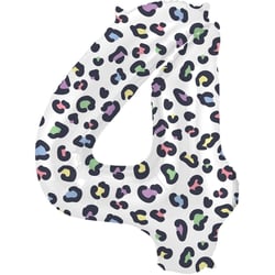 Ballon Aluminium Hélium Panthère Chiffre 4 - 86 cm