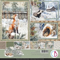 12 papiers scrapbooking 20 x 20 cm Ciao Bella FOREST TALES