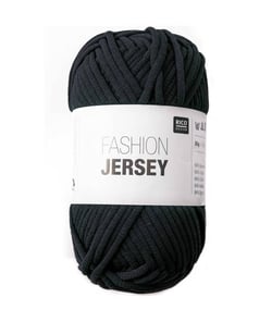 Pelote de coton à tricoter Fashion Jersey - Rico Design 08 Noir