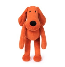 Chien en peluche Orange Terracotta - Roland Garros- 40 cm - Fabriqué en France