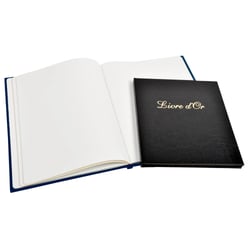 Livre d'or Balacron avec titre 140 pages blanches - 21x19 cm vertical - Couleurs assorties - x 5 - Exacompta
