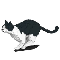 Chat Calico noir qui court | JEKCA | 14 ans et +