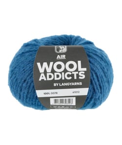 Pelote de Laine à tricoter AIR - Wool Addicts 0078 Bleu