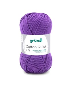 Fil à tricoter COTTON QUICK UNI - Gründl - PPSC - certifié Oeko-Tex 130 Violet