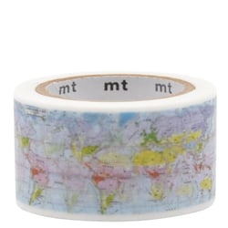 Masking tape - Planisphère - 7 m x 25mm