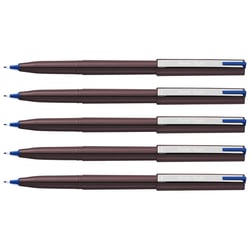 Lot de 5 stylos feutres d'écriture Pentel JM20 - Encre bleue