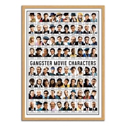 Affiche 50x70 cm - Gangster Movie characters - Olivier Bourdereau