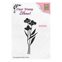 Tampon transparent scrapbooking Nellie's choice FLEUR MARGUERITE 054