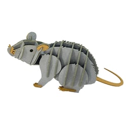 Maquette 3D en papier Rat - Fridolin