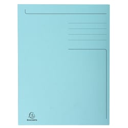 Chemise imprimée 3 rabats Forever® 280gm2 - Folio - Bleu clair - x 50 - Exacompta