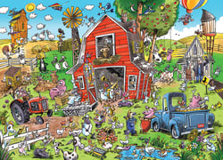 Puzzle 350 pièces - Folie de la Ferme - Cobble Hill