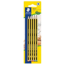 Lot de 5 crayons graphites - Dureté de 2B à 2H - Bois recyclé - Staedtler - Noris