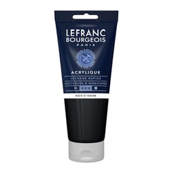 Peinture acrylique - Noir d'ivoire - 269 - Fine - Lefranc Bourgeois - Tube 200ml
