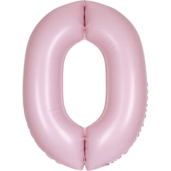 Ballon Géant Rose Mat - Chiffre 0